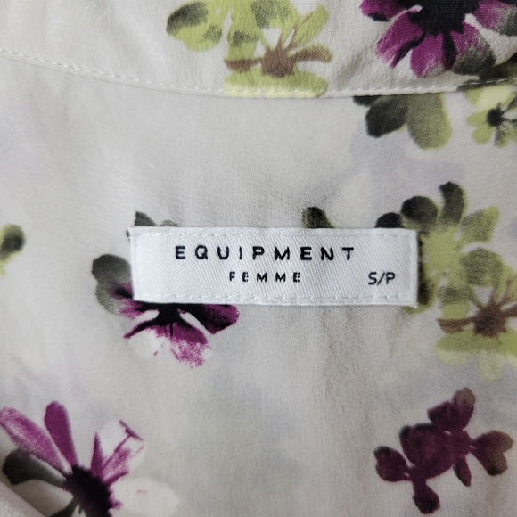 Equipment Femme Sleeveless Floral Silk Blouse S - Picture 7 of 11